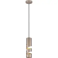 TRIO Lighting Hänglampa Stream, dimbar, Brun / rost, Vardagsrum / matsal, Metall, Modern, Pendellampa