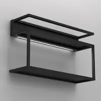 Luminex LED vägglampa Shelf , Svart, Vardagsrum / matsal, Metall, Modern, LED-vägglampa, vägglampa inomhus