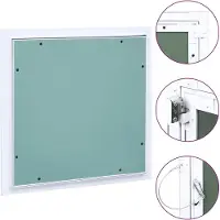 vidaXL Inspektionslucka med aluminiumram och gipsskiva 300x300 mm