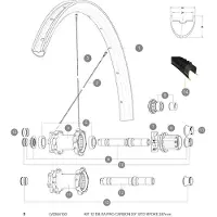 Mavic Xa Pro Carbon 29 2017-18 Bakre Högra Ekrar 12 Enheter