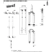 RockShox Bro Och Stänger Sid Sl/ultimate 44 Förskjutning 35 Mm