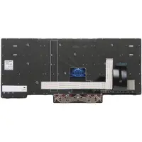 Lenovo Primax - Ersättningstangentbord för bärbar dator - med Trackpoint - bakgrundsbelyst - QWERTY - Nordisk - svart - FRU - för ThinkPad P14s Gen 1 20S4...