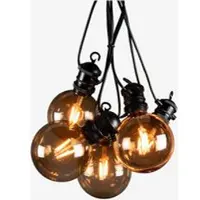 Konstsmide Ljusslinga E27 med 10 LED-lampor, solpanel & fjärrkontroll