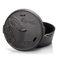Petromax Dutch Oven FT12, platt, svart