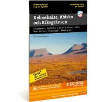 Kungsleden: Kebnekaise, Abisko och Riksgränsen. fjällkarta