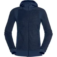Norrøna - Vandringskläder dam - Falketind Alpha120 Zip Hood W Indigo Night för Unisex - Storlek XS - Marinblå