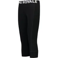 Mons Royale - Underställ dam - Cascade W Merino Base Layer 3/4 Legging Black för UnisexUll - Storlek M - Svart