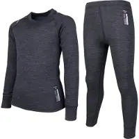 Lindberg Merino Set Jr Black Melange