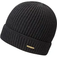 Stetson Unisex Beanie Merino Wool Black