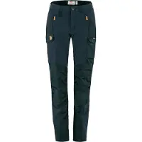Fjällräven - Vandringskläder dam - Nikka Trousers Curved W Dark Navy för Unisex - Storlek M - Marinblå