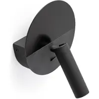 Faro LED vägglampa Duas, Svart, Vardagsrum / matsal, Metall, Modern, LED-vägglampa, vägglampa inomhus