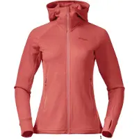 Bergans Women's Ulstein Wool Hood Jacket Rusty Dust