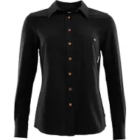Aclima LeisureWool Woven Wool Shirt Woman Jet Black
