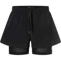Super.natural Women's Double Layer Shorts Jet Black