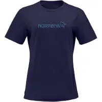 Norrøna - T-shirts dam - /29 Cotton Viking T-Shirt W Indigo Night för UnisexBomull - Storlek M - Marinblå