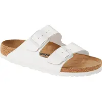 Birkenstock - Sandaler och flip-flops - Arizona Natural Leather White för Unisex - Storlek 41 - Vit