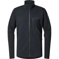 Haglöfs - Vandringskläder - Rosson Mid Jacket M True Black för UnisexTrä - Storlek L - Svart