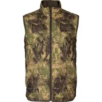 Härkila Men's Deer Stalker Camo Reversible Packable Waistcoat Willow Green/Axis MSP Forest