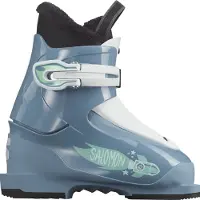 Salomon - Pjäxor barn - T1 Copen Blue/White/Spearmint för Unisex - Barnstorlek 15 - Blå