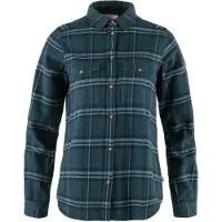 Fjällräven Women's Övik Heavy Flannel Shirt Indigo Blue-Dark Navy
