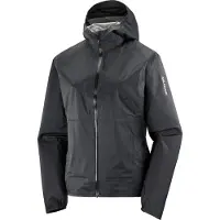 Salomon - Trail running-kläder dam - Bonatti WP Jkt W Deep Black för Unisex - Storlek S - Svart