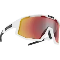 Bliz - Solglasögon - Fusion Matt White Smoke W Red Multi för Unisex - Vit