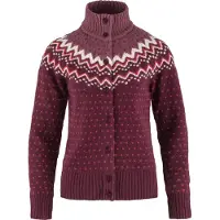 FjĂ€llrĂ€ven Women's Ăvik Knit Cardigan Dark Garnet
