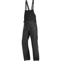 Salomon - Skidbyxor - Absolute 3L Bib M Deep Black för Unisex - Storlek S - Svart
