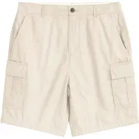 KnowledgeCotton Apparel Men's Fig Loose Cargo Poplin Shorts Light Feather Gray