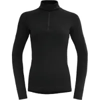 Devold of Norway - Underställ dam - Duo Active Merino 205 Z.Neck W Black för UnisexUll - Storlek XS - Svart