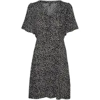 Vero Moda Skjortklänning 'VMAlba' svart / vit