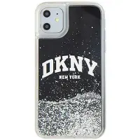 DKNY Liquid Glitter Big Logo fodral för iPhone 11 / Xr - svart