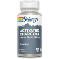 Solaray Activated Charcoal Kapslar Kokosnöt 90 Enheter