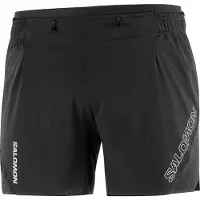 Salomon - Trail running kläder - Sense Aero 5'' Shorts M Deep Black för UnisexSilikon - Storlek XL - Svart