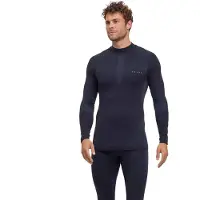 Falke Men's Long Sleeve Shirt Turtle Warm Black