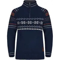 Gridarmor Women's Snøstjerne Half Zip Ullgenser Navy Blazer