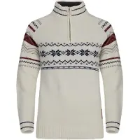 Gridarmor Women's Snøstjerne Half Zip Ullgenser Bright White