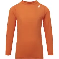 Aclima Kids' LightWool Crew Neck Orange Tiger