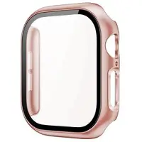 Mtp Products Apple Watch Series 11/10 Plastskal med Härdat Glas Skärmskydd - 42mm - Roséguld