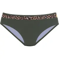 LASCANA Bikiniunderdel brun / khaki / svart