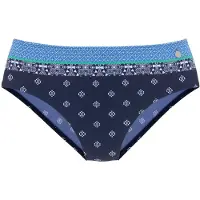 LASCANA Bikiniunderdel blå / marinblå / grön / vit