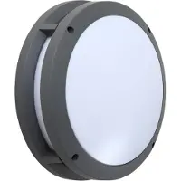 LINDBY Utomhusbelysning , Liren, dimbara, Grå, Balkong, Aluminium, Modern