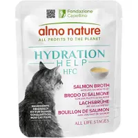 Almo Nature HFC Hydration Help laxbuljong med laxfilé våtfoder katt (50 g)