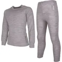 Lindberg Juniors' Merino Set Grey Melange