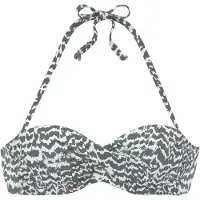 LASCANA Bikiniöverdel oliv / vit