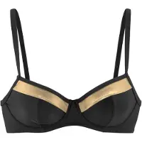 LASCANA Bikiniöverdel guld / svart