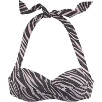 LASCANA Bikiniöverdel taupe / svart