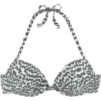 LASCANA Bikiniöverdel oliv / vit