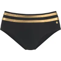 LASCANA Bikiniunderdel 'Elodie' guld / svart