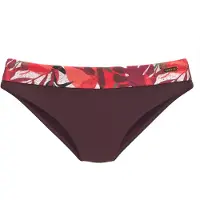 LASCANA Bikiniunderdel brun / aubergine / röd / vit